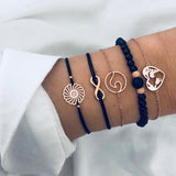 Black Beaded Bracelet for Women