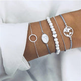 White Beads Bracelet for Women