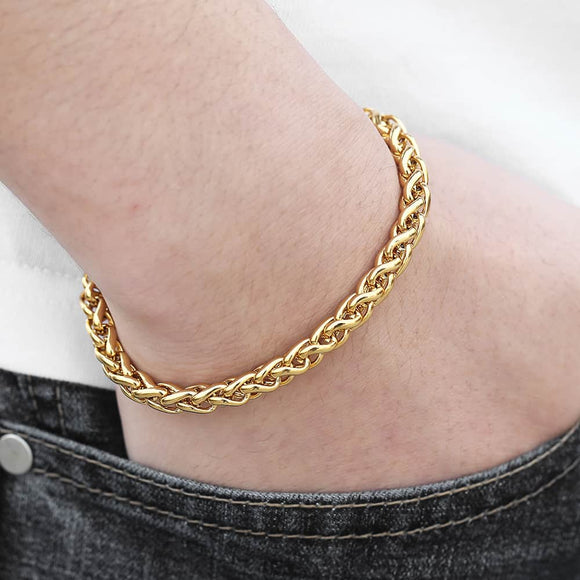 Men's Bracelets Stainless Steel Bracelet Gold Color